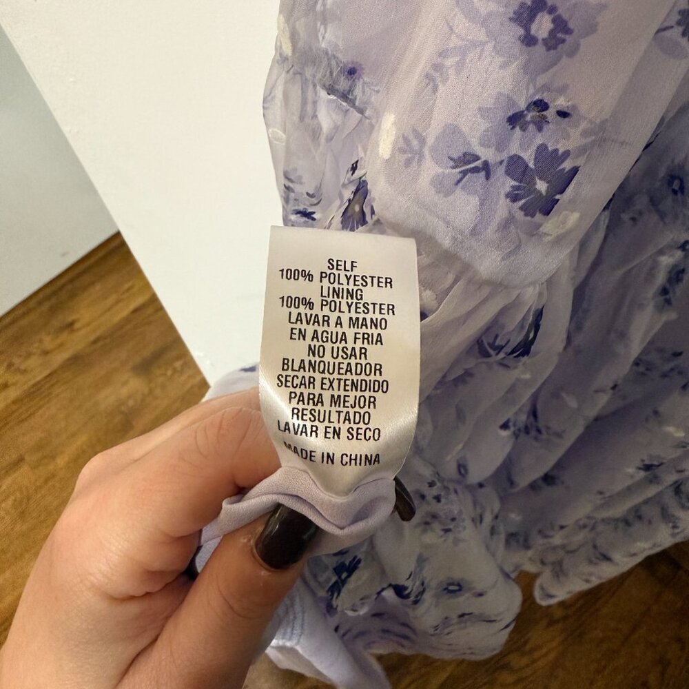 VICI Joselyn Sweetheart Floral Maxi Dress – Lavender Floral Size L ✨💜🌸 - Picture 13 of 14